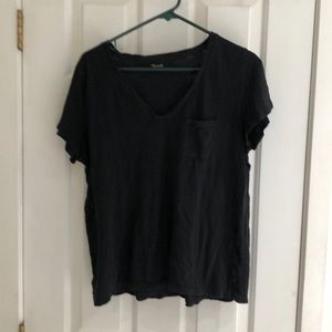 Madewell Whisper Cotton V-neck Pocket T